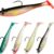 5Pcs Pre-Rigged Paddle Tails